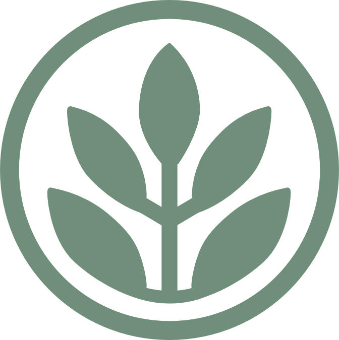 Stylized plant icon in circle logo of Australian Public Interest Alliance